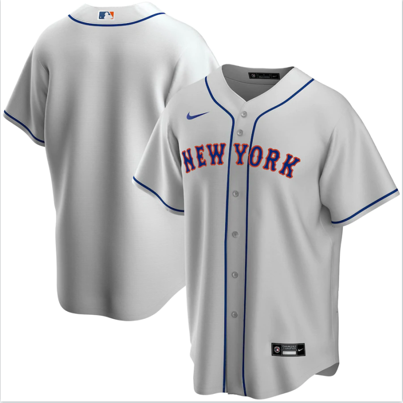 Men's New York Mets Gray Base Stitched Jersey